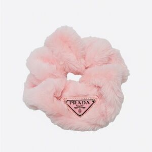 Pink Fur Hair Srunchie